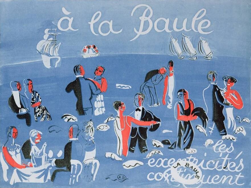 Reproduction of Poster in La Baule - Raoul Dufy – Galerie Mont-Blanc
