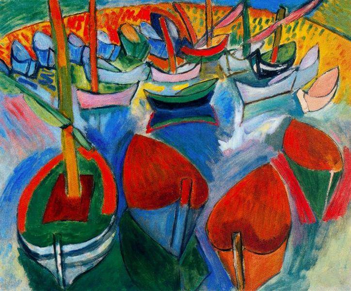 Reproduction of Boats in Martigues - Raoul Dufy – Galerie Mont-Blanc