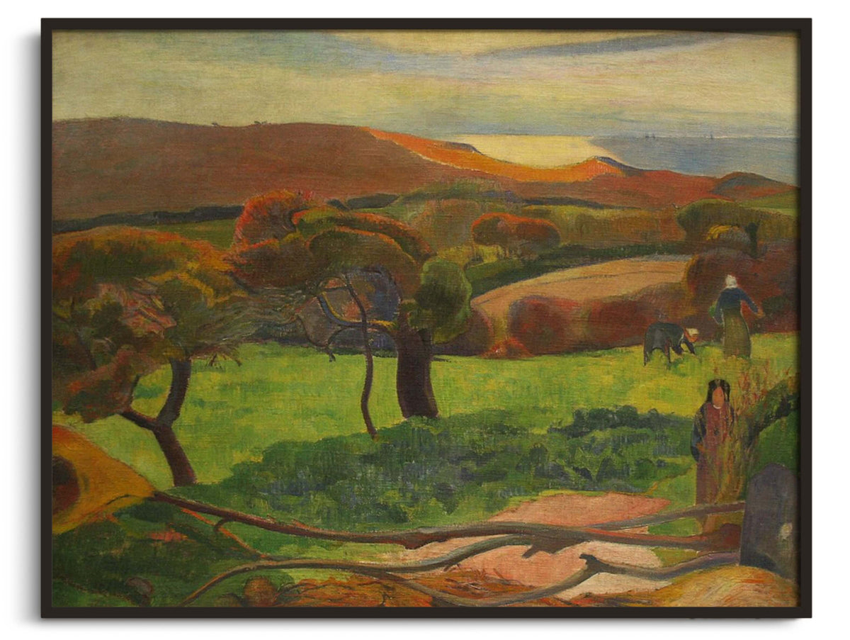 Reproduction of Fields by the Sea by Paul Gauguin – Galerie Mont-Blanc