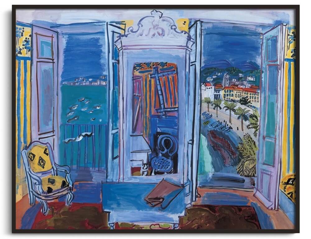 Reproduction of Open window in Nice - Raoul Dufy – Galerie Mont-Blanc