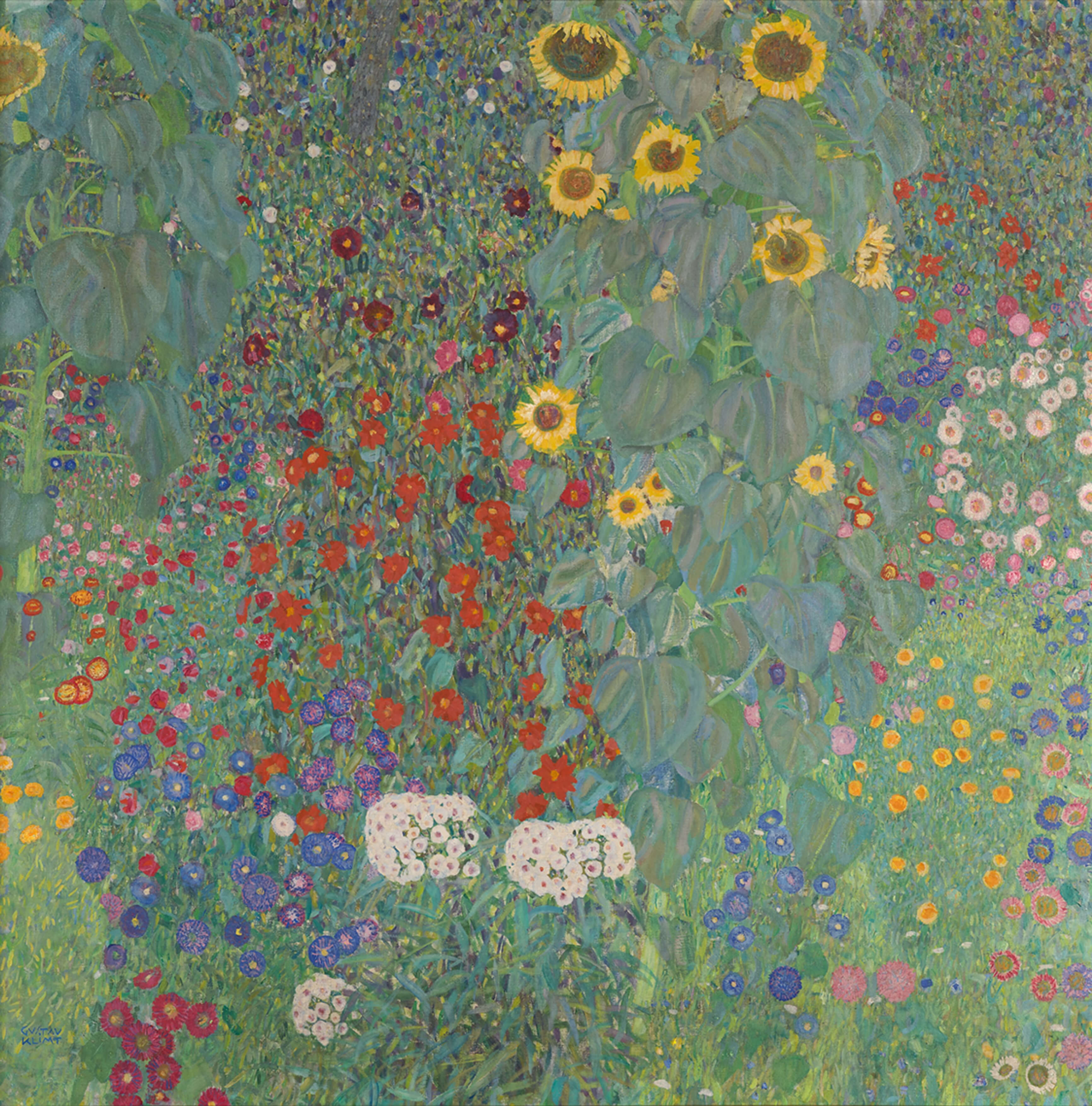 Poster for Sale avec l'œuvre « Jardin de fleurs Gustav Klimt » de l'artiste maniacfitness Poster for Sale avec l'œuvre « Jardin de fleurs Gustav Klimt » de l'artiste maniacfitness