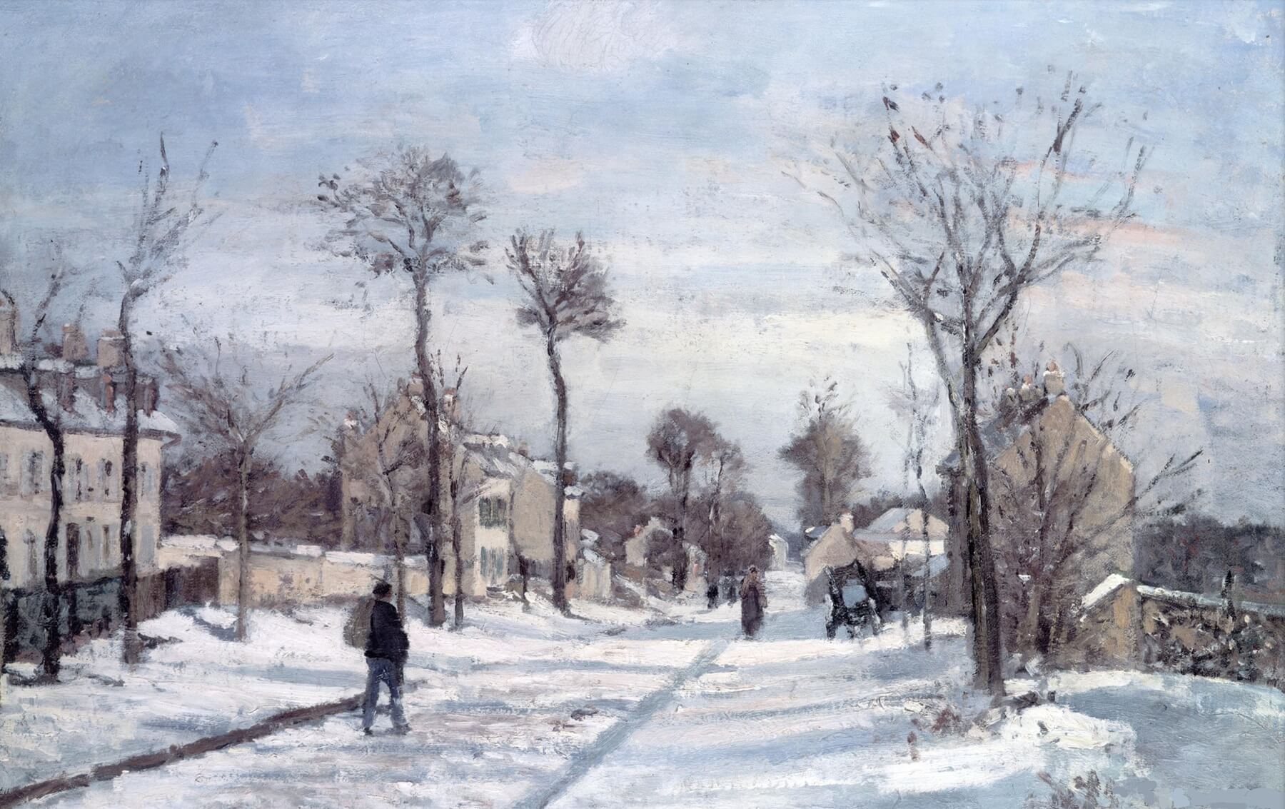 Reproduction of The Road to Versailles, Louveciennes, Snow