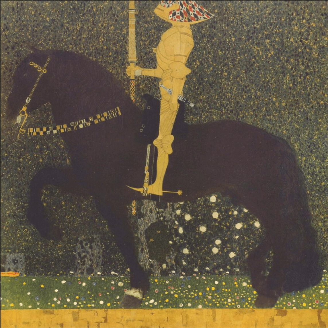 Reproduction of Gustav Klimt's Life is a struggle – Galerie Mont-Blanc