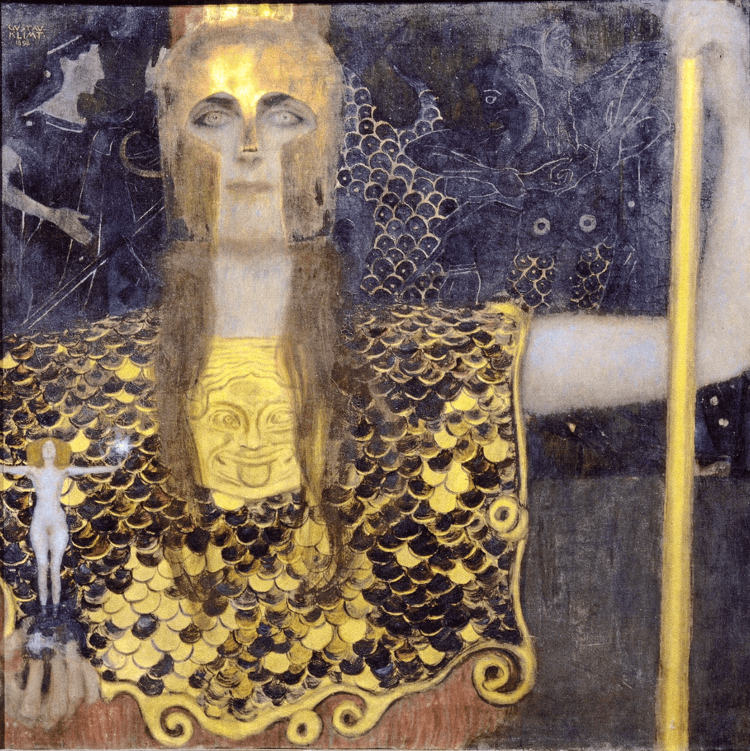 Reproduction of Pallas Athena by Gustav Klimt Galerie Mont-Blanc Reproduction of Pallas Athena by Gustav Klimt Galerie Mont-Blanc