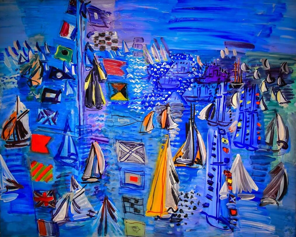 Reproduction of Regattas in Cowes - Raoul Dufy – Galerie Mont-Blanc