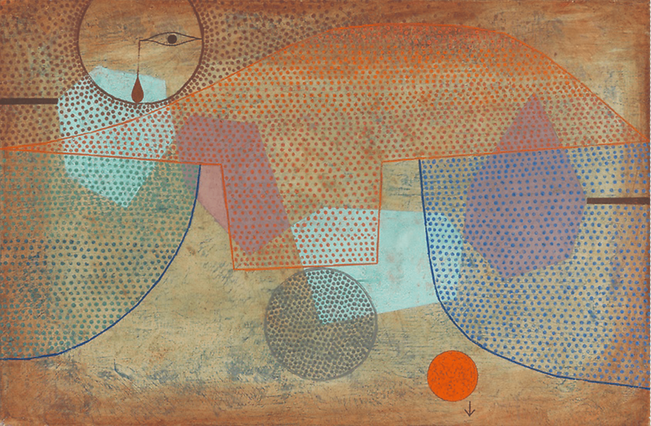 Reproduction of Sunset by Paul Klee – Galerie Mont-Blanc