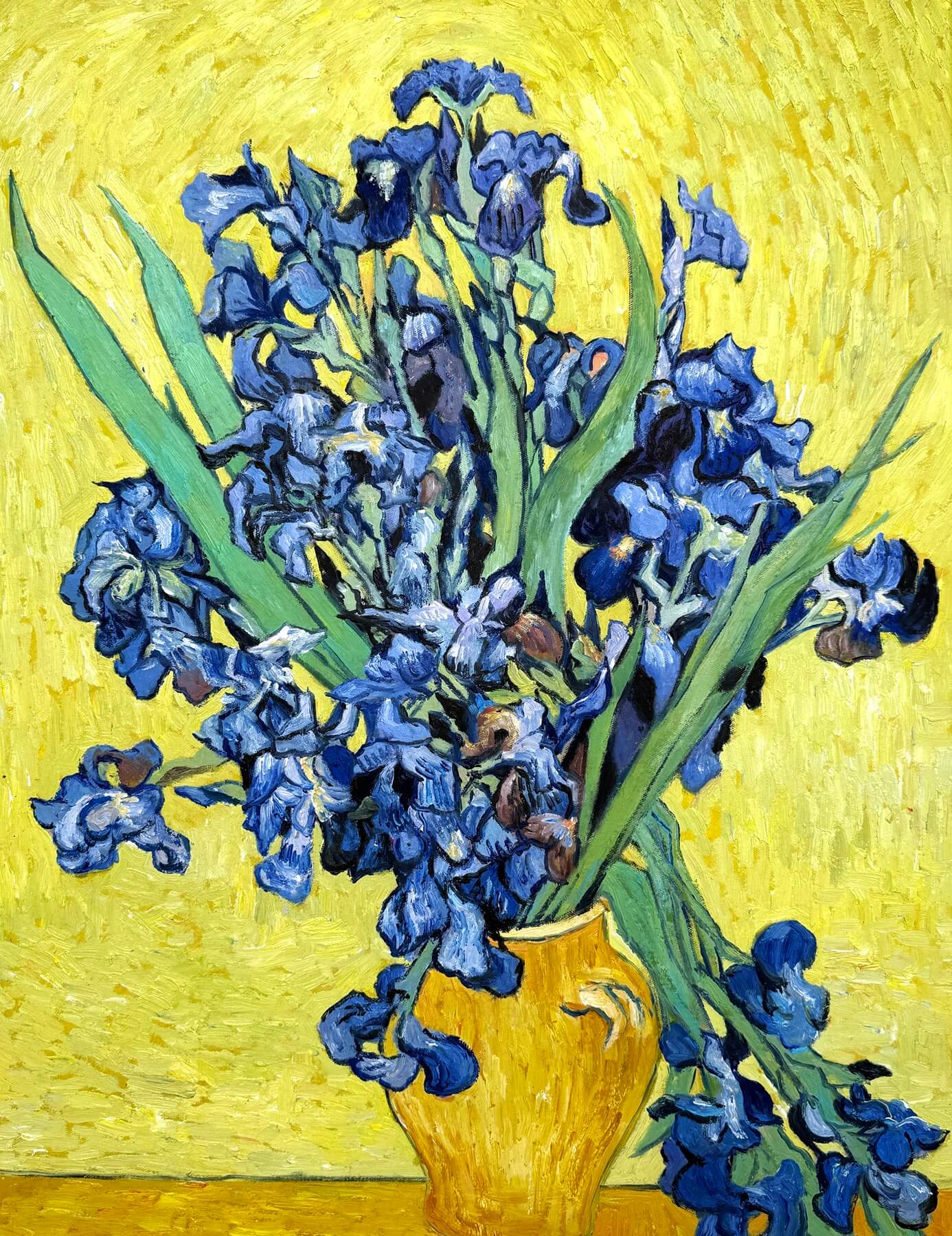 Vase with Irises Vincent Van Gogh