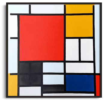 Composition en Rouge, Jaune, Bleu et Noir - Piet Mondrian