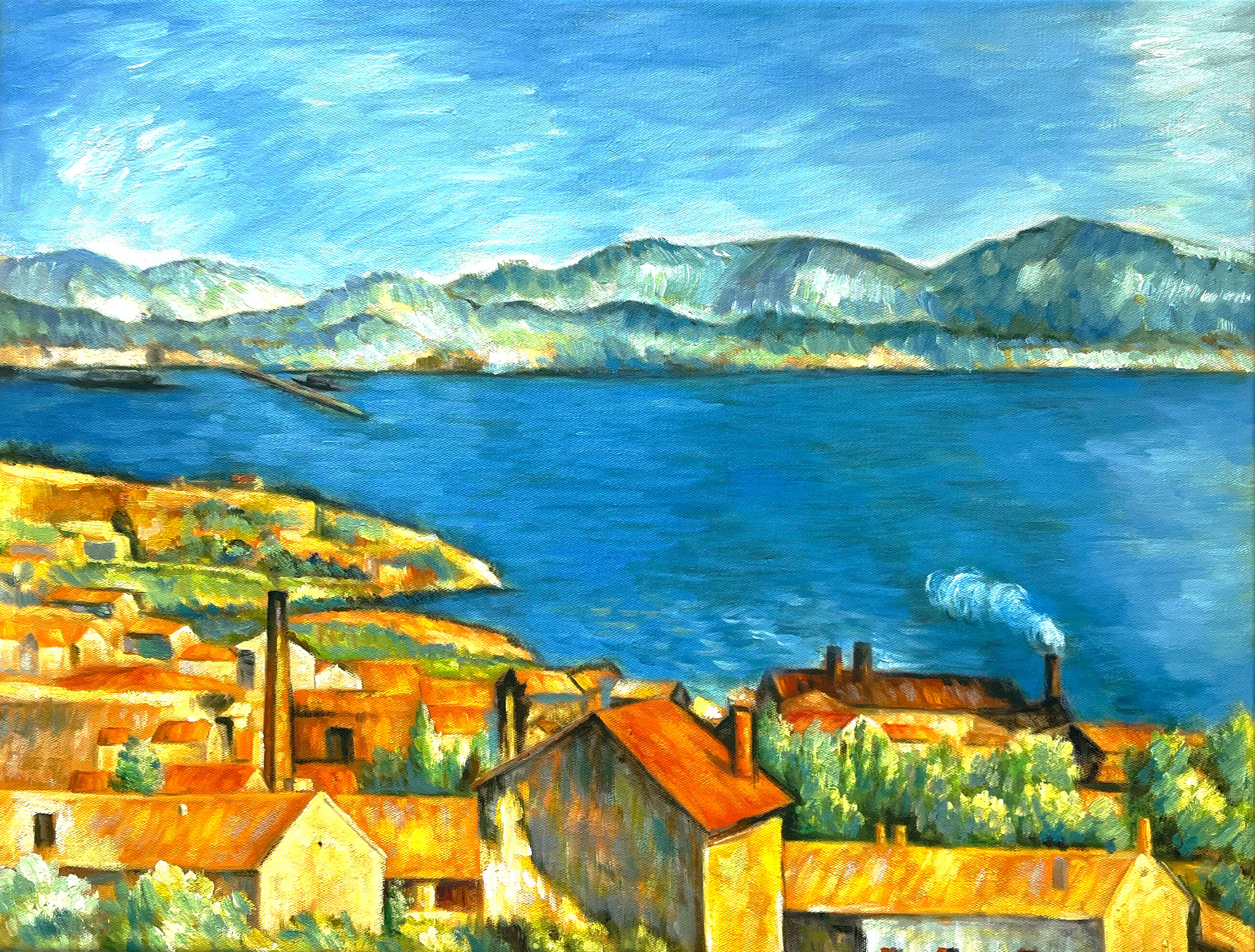 Reproduction of The Bay of Estaque by Paul Cézanne – Galerie Mont