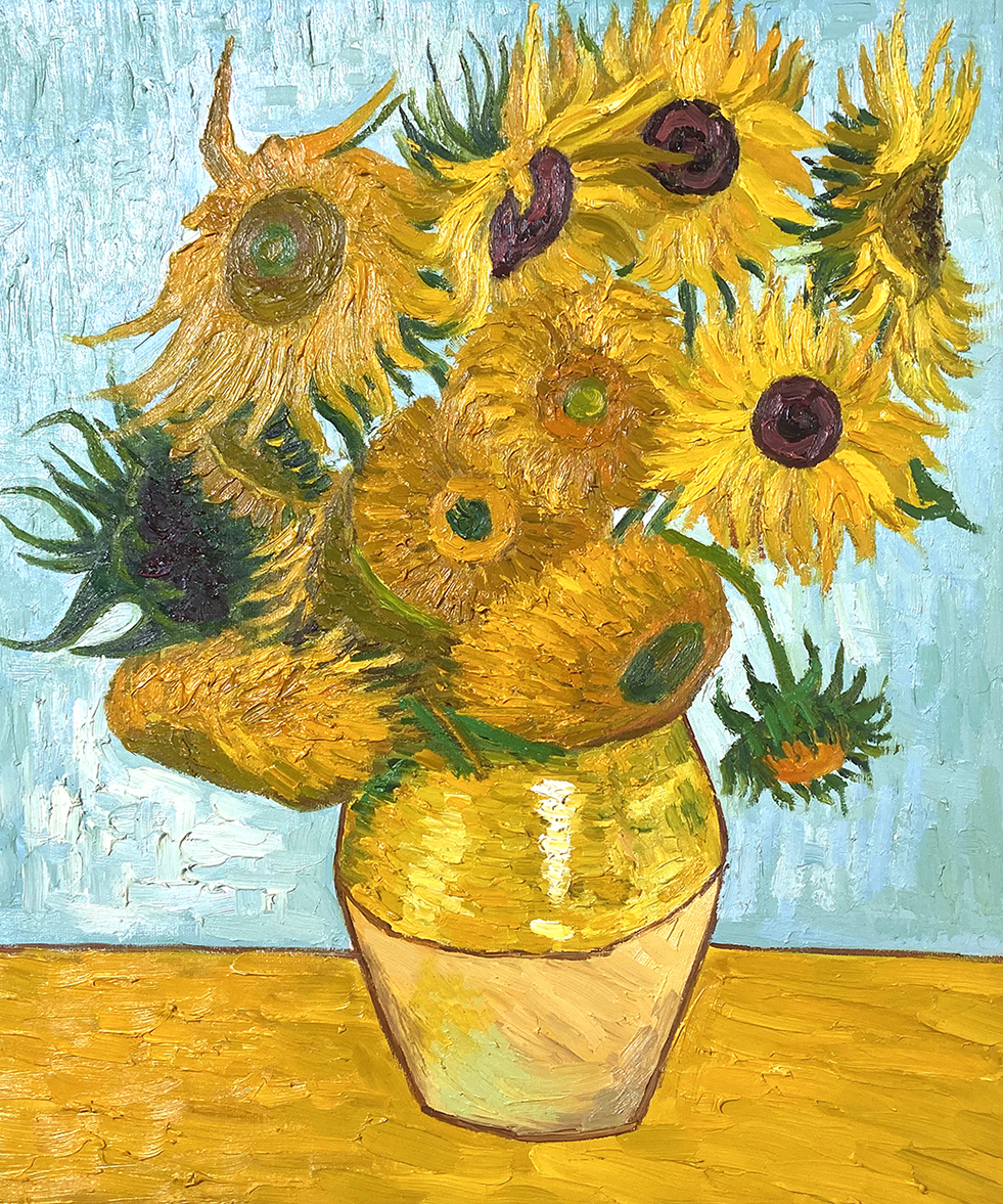 Copie Reproduction Van Gogh Quatorze Tournesols dans un vase Copie Reproduction Van Gogh Quatorze Tournesols dans un vase