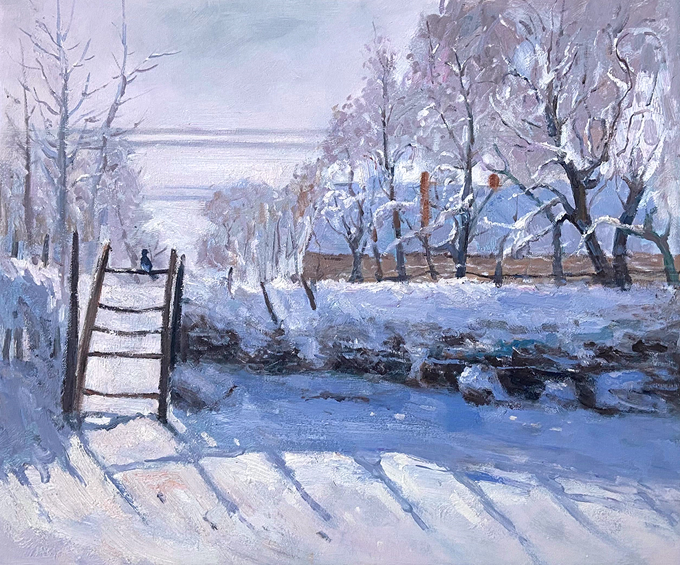 Reproduction of Claude Monet's The Magpie – Galerie Mont-Blanc