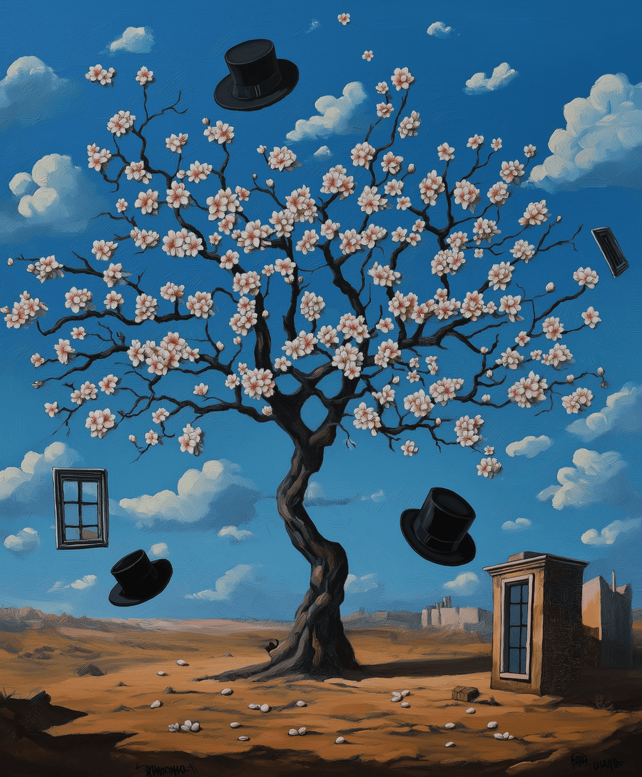 Almond blossom x Magritte