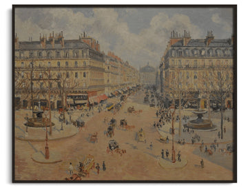 Avenue de l'Opéra, Morning Sunlight - Camille Pissarro