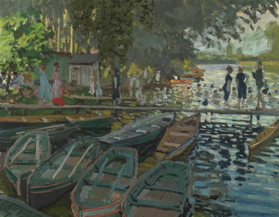 Badende in La Grenouillère - Claude Monet