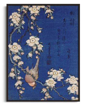 Bouvreuil et cerisier-pleureur - Hokusai