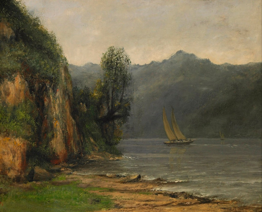 Ufer des Genfer Sees, in der Nähe von Vevey - Gustave Courbet
