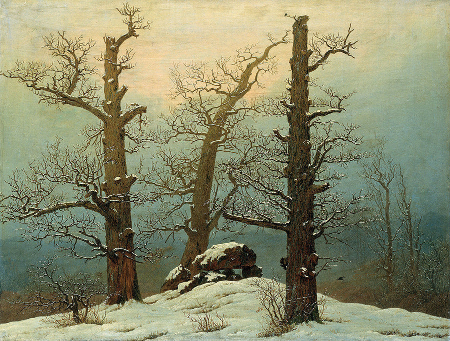 Dolmen im Schnee - Caspar David Friedrich