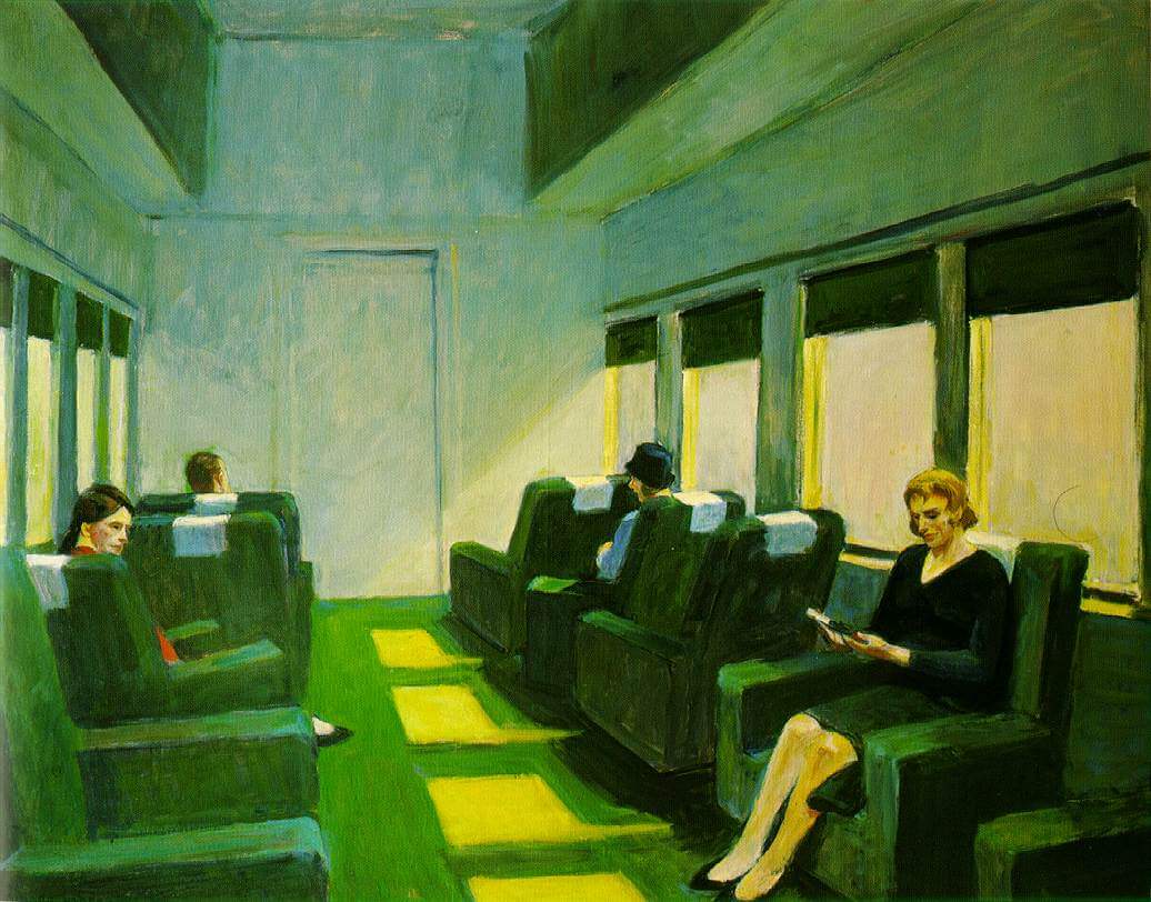 Reproduction OF Chair Car by Edward Hopper Galerie MontBlanc