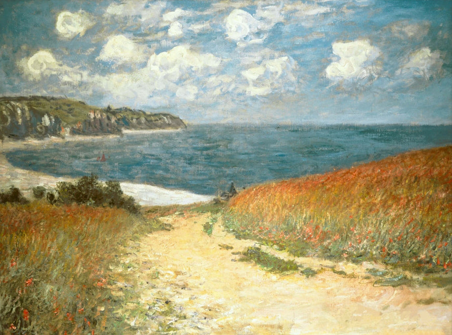 Path in the wheat fields at Pourville - Claude Monet
