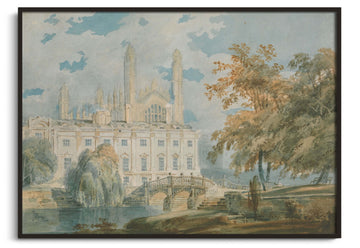 Clare Hall und King's College Chapel, Cambridge, von den Ufern des Flusses Cam - William Turner