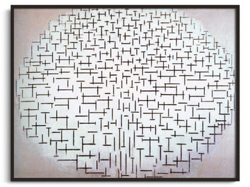 Composition 10 in black and white - Piet Mondrian