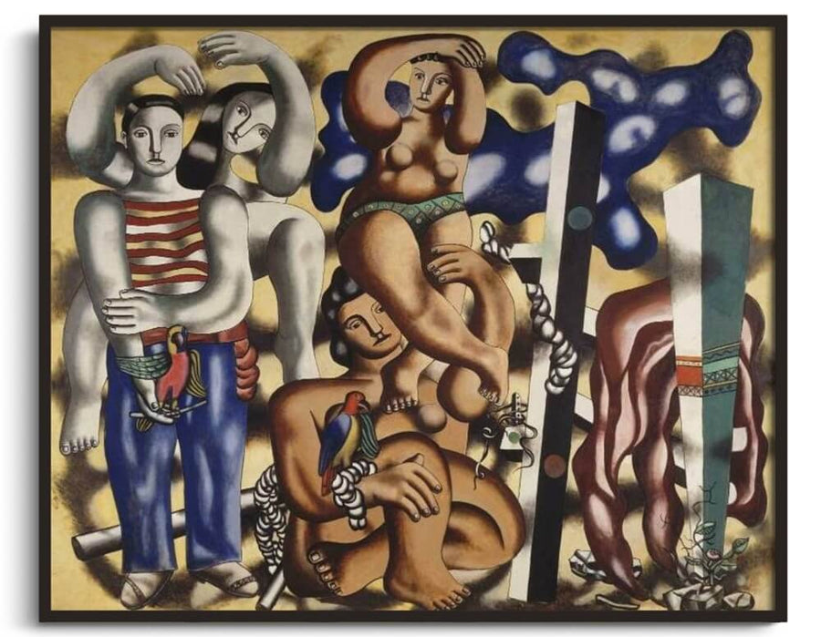 Reproduction of Composition with Two Parrots - Fernand Léger