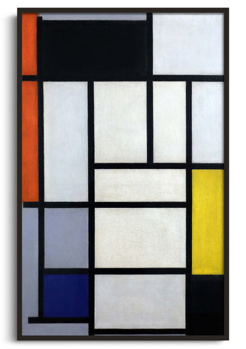 Composition de Rouge, Noir, Jaune, Bleu et Gris - Piet Mondrian