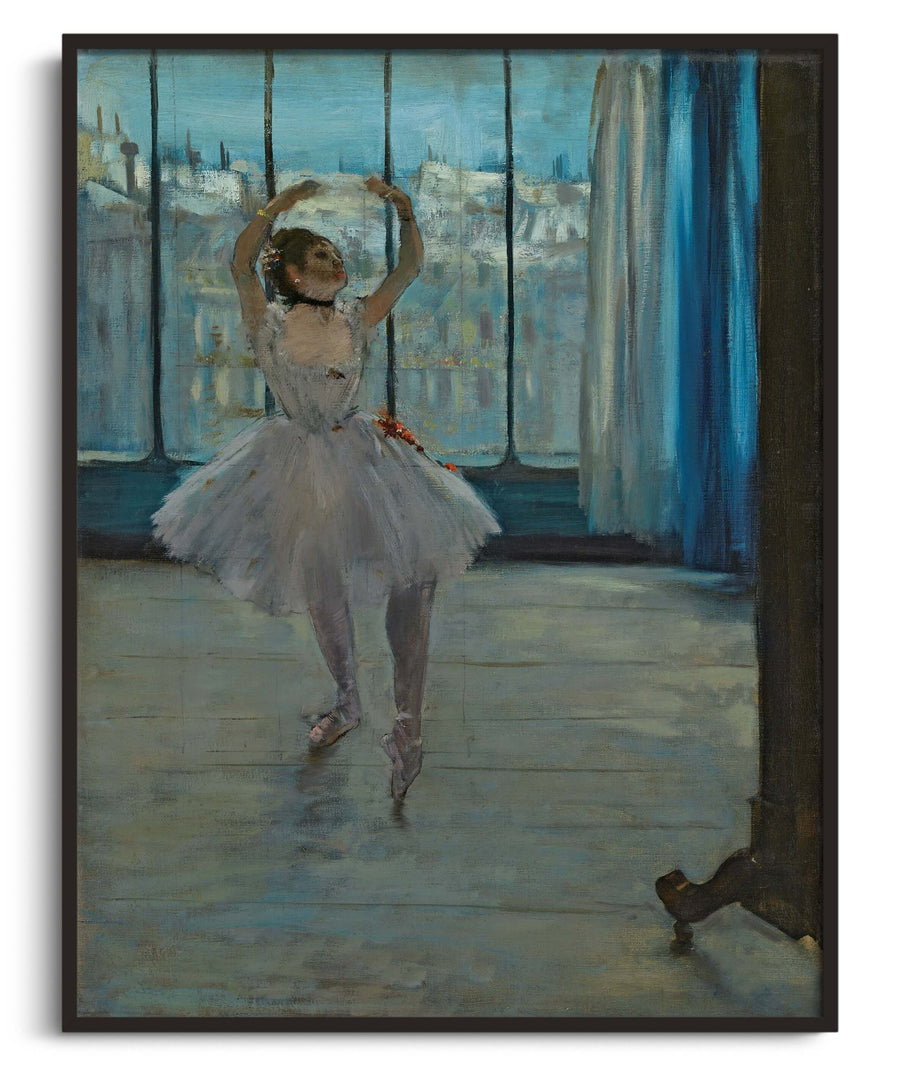 Ballerina posing for a photographer - Edgar Degas