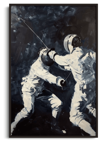 Dueling fencers x Manet