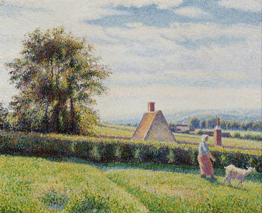 Woman and Goat at Éragny - Camille Pissarro