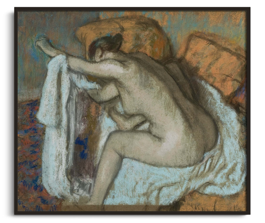 After the bath, Woman drying herself - Edgar Degas
