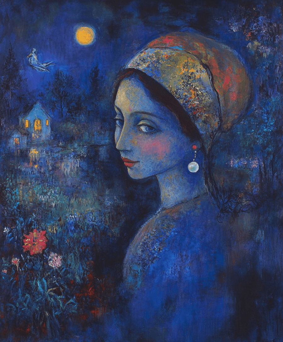 La Jeune Fille à la Perle x Chagall