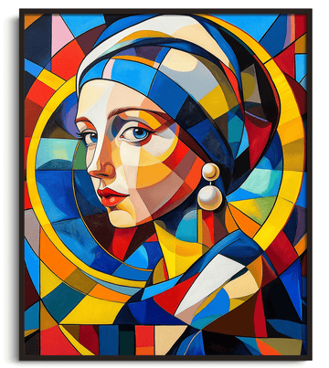 Girl with a Pearl Earring x Delaunay