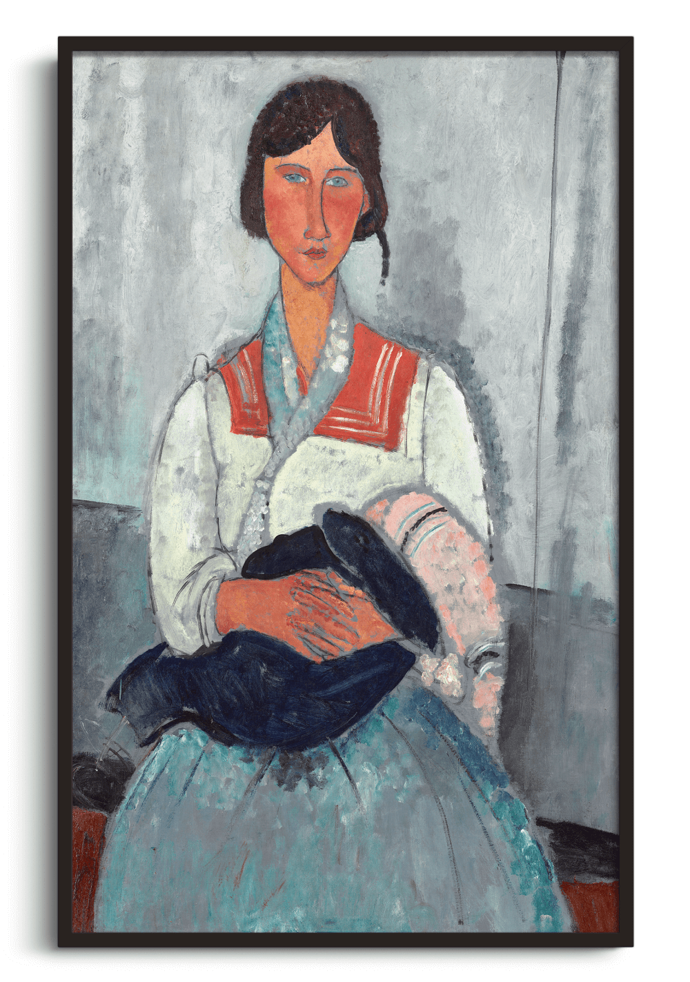 Reproduction of Gypsy woman with baby by Amedeo Modigliani
