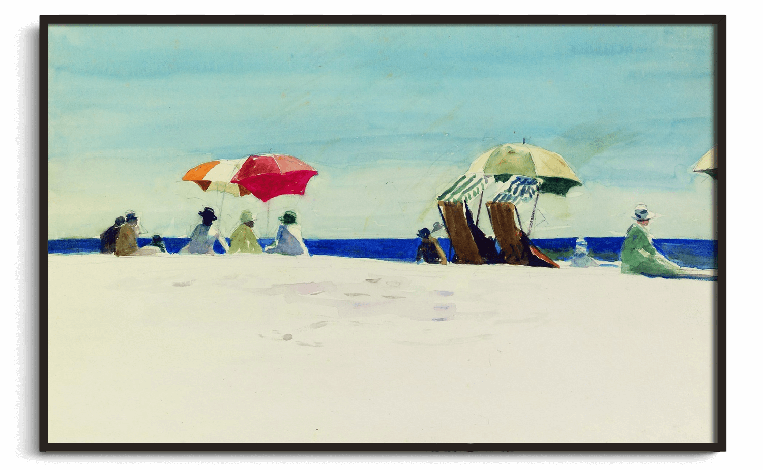 Lithographie Signée Edward Hopper – Summertime – Édition Limitée Avec Certificat