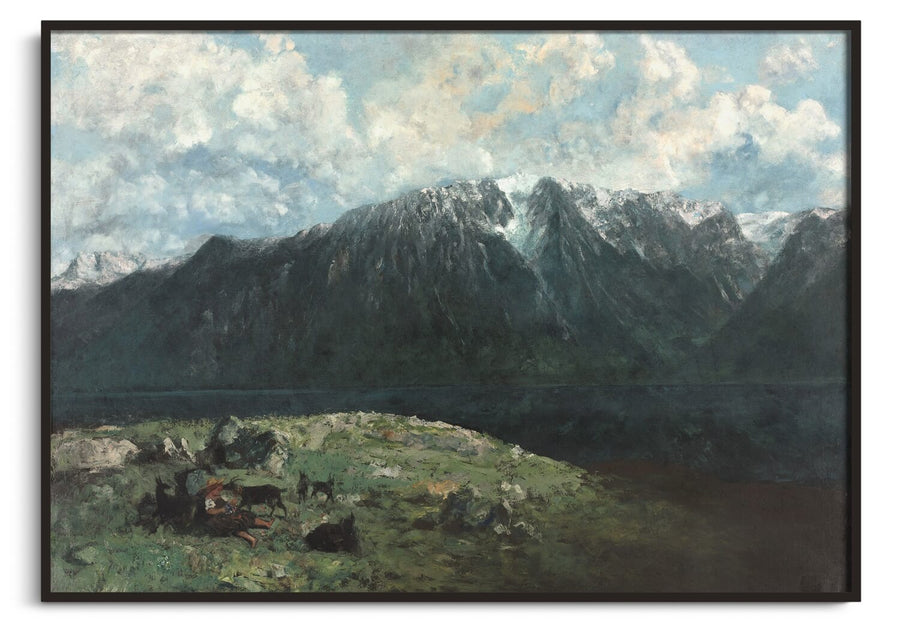 Großes Alpenpanorama, der Dent du Midi - Gustave Courbet