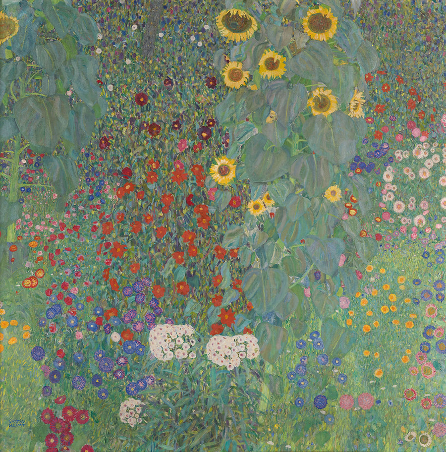 Jardin aux tournesols - Gustav Klimt