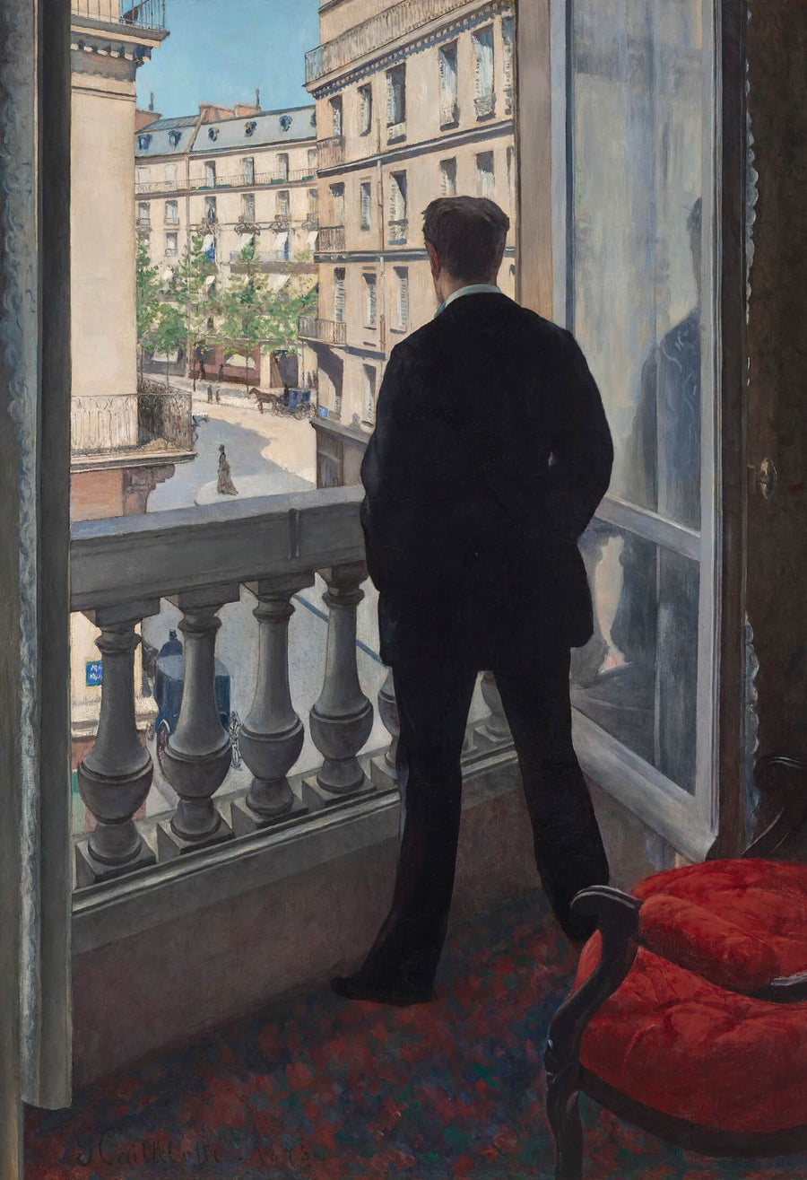 Junger Mann am Fenster - Gustave Caillebotte