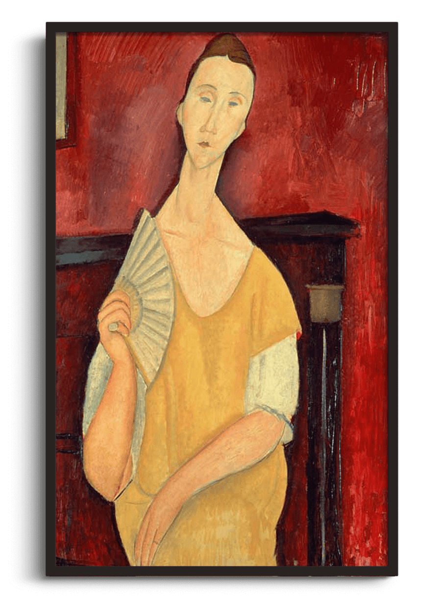 Woman with a fan - Amedeo Modigliani