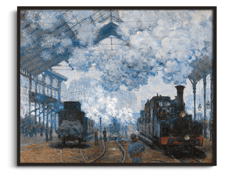 Saint-Lazare station, arrival of a train - Claude Monet