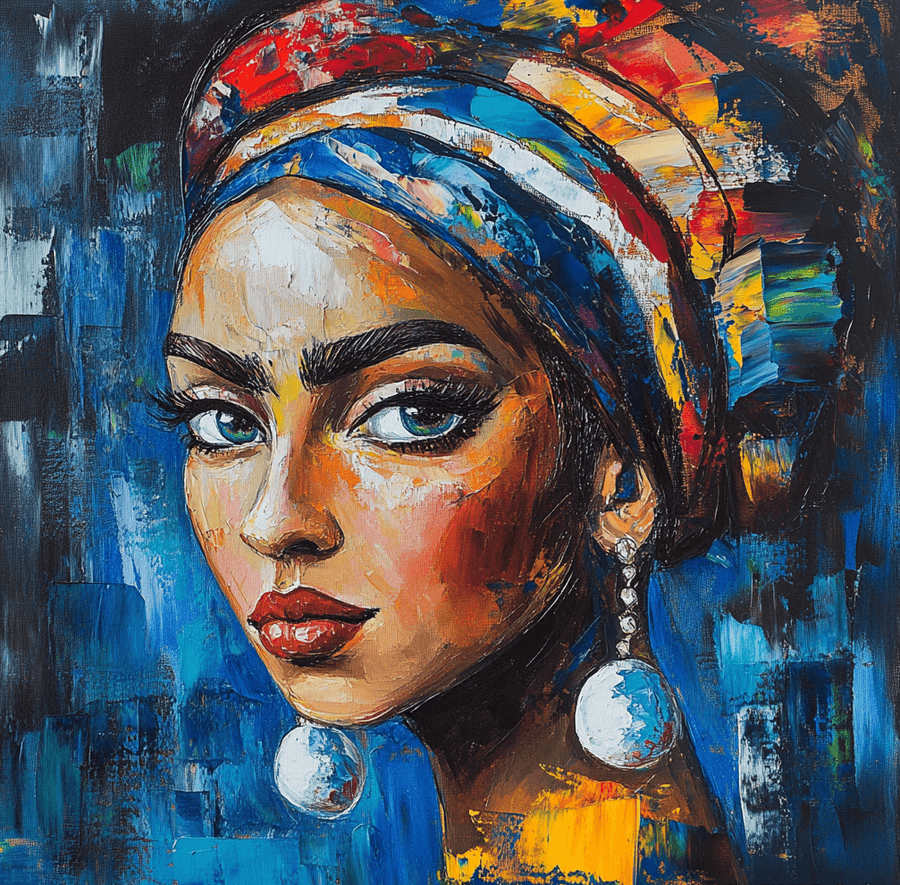 Girl with a Pearl Earring x Kahlo