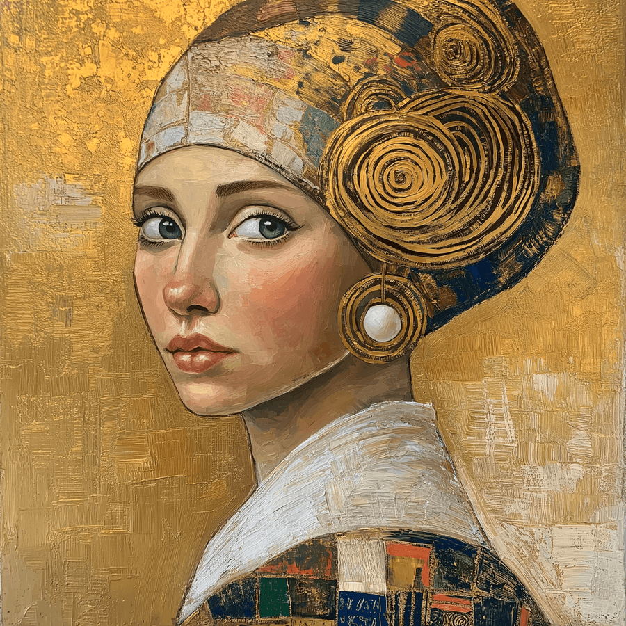 La Jeune Fille à la Perle x Klimt