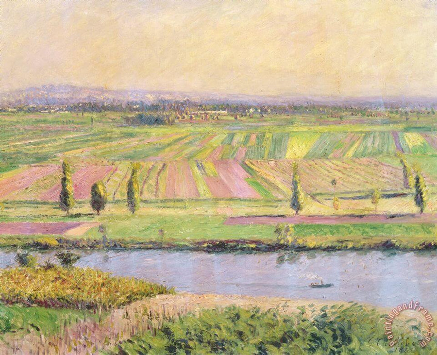 The Gennevilliers plain seen from the Argenteuil hillsides - Gustave Caillebotte