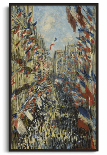 Die Straße Montorgueil in Paris - Claude Monet