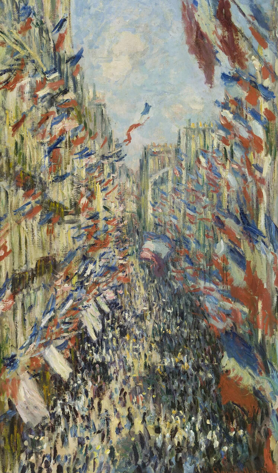 Montorgueil Street in Paris - Claude Monet