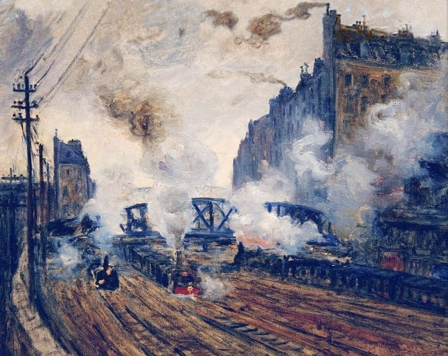 Der Graben von Batignolles - Claude Monet