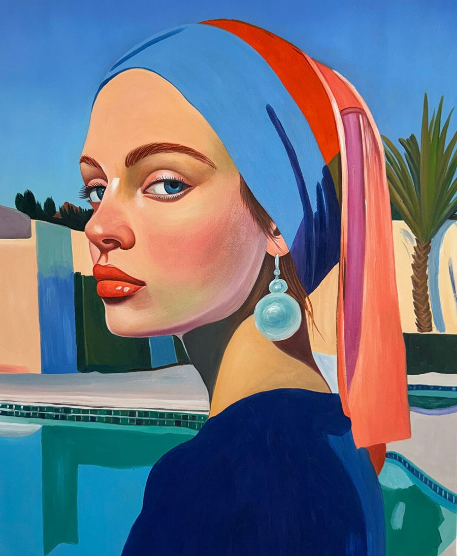 Das junge Mädchen mit der Perle x Hockney