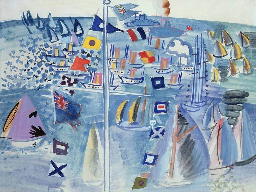 Regatta on the coast - Raoul Dufy