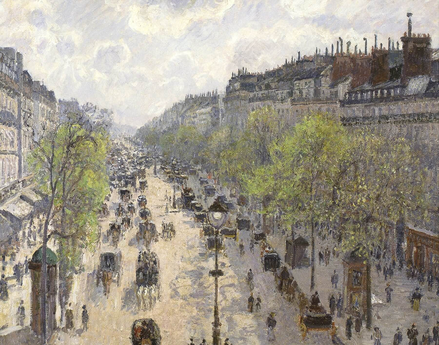 Boulevard de Montmartre, Spring Morning - Camille Pissarro