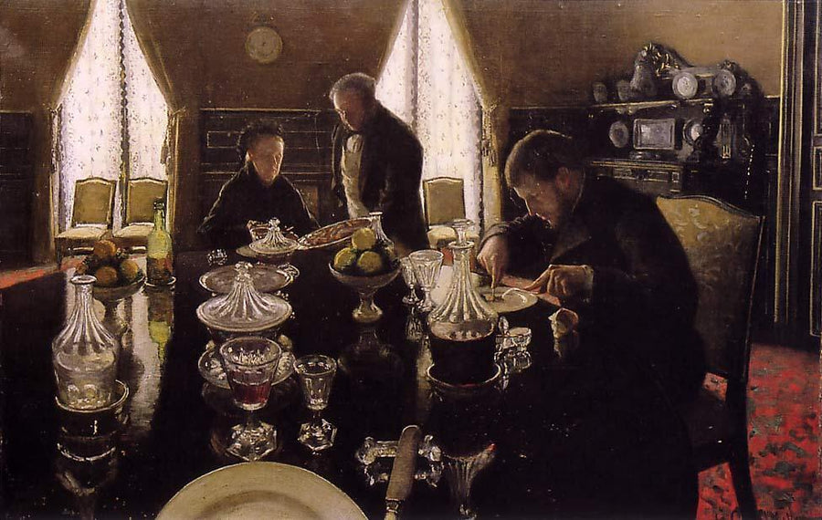 The lunch - Gustave Caillebotte